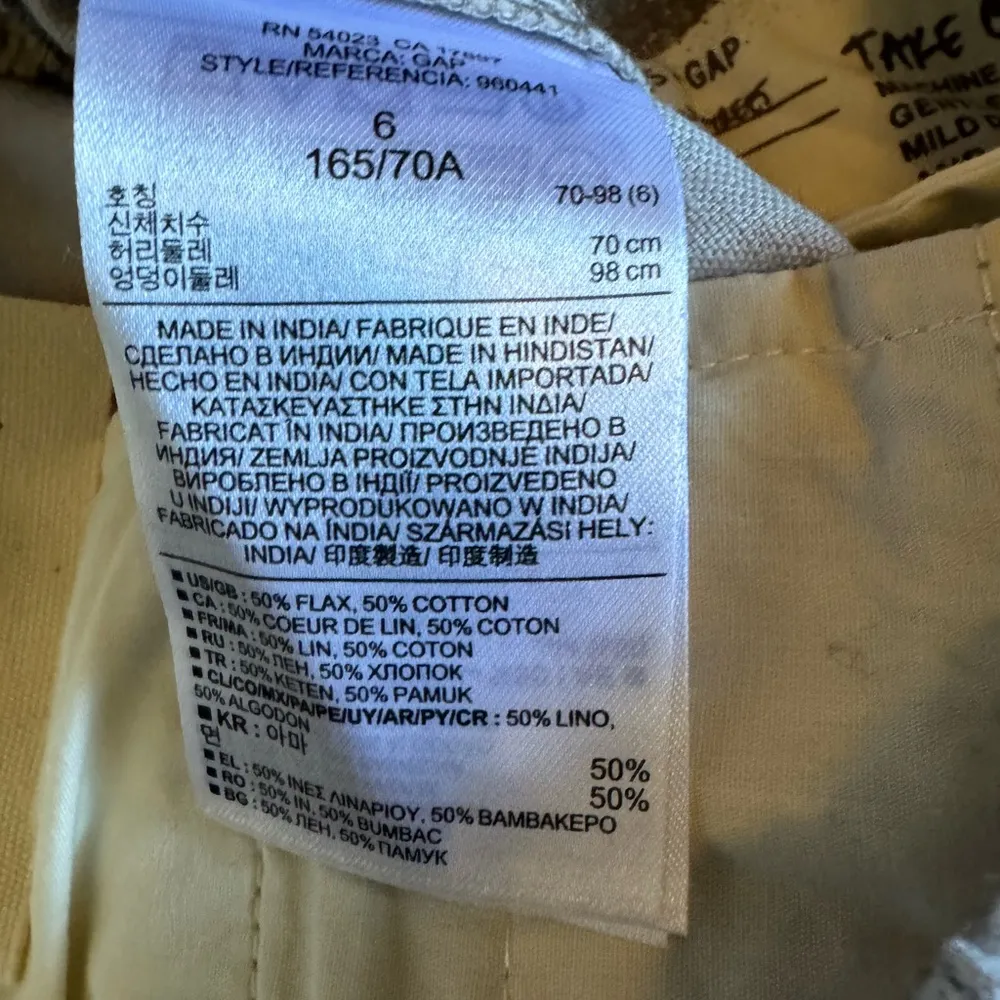 NEW Gap Gray Boyfriend Roll Up Khaki Shorts Size 6 - Image 6