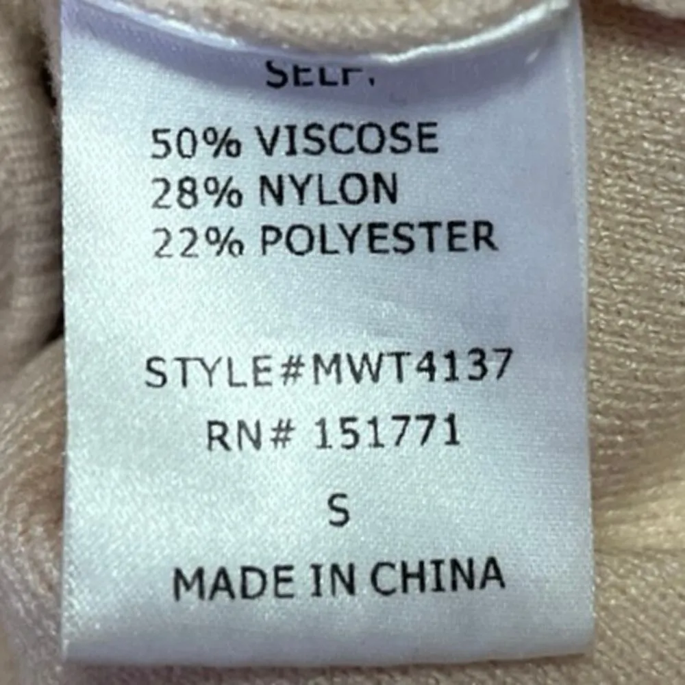 12th Tribe Cream Yellow Sleeveless Stretch Knit Bodysuit Thong Tank Top Size S - Image 4