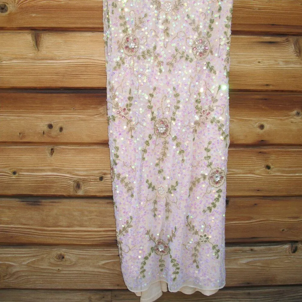 Mac Duggal 10772  Womens Embellished Ruffle Cap Sleeve Gown Dress - Image 11