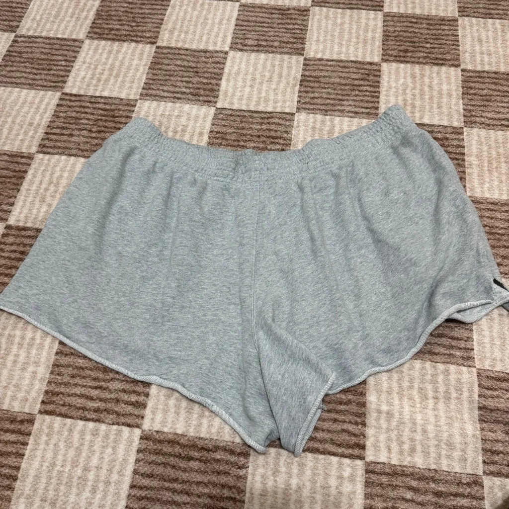 Aerie High Waisted Gray Sweat Shorts Size XXL Lounge Athleisure Off Mind - Image 5