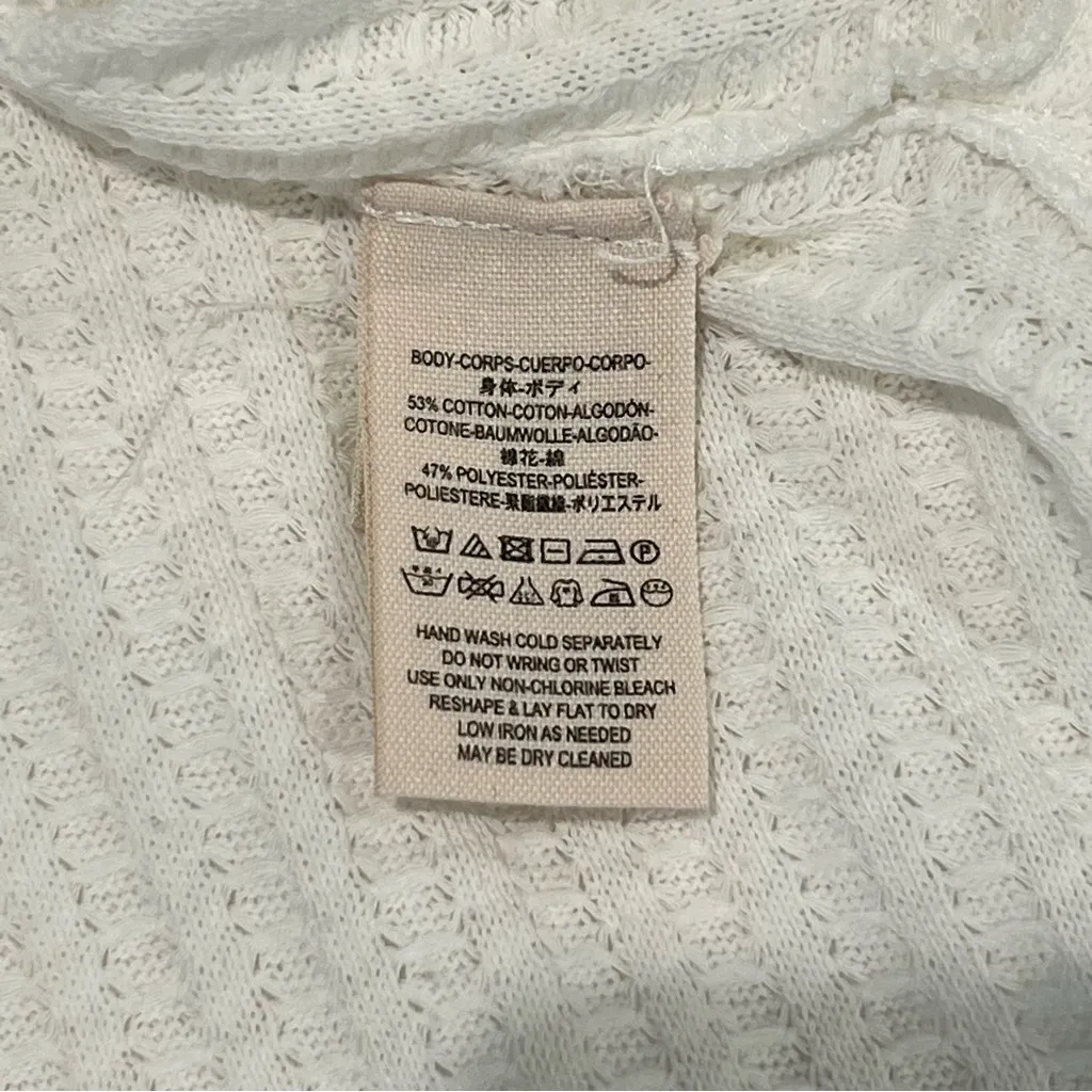 Free People We The Free Wildcat Thermal Ivory White Small - Image 6