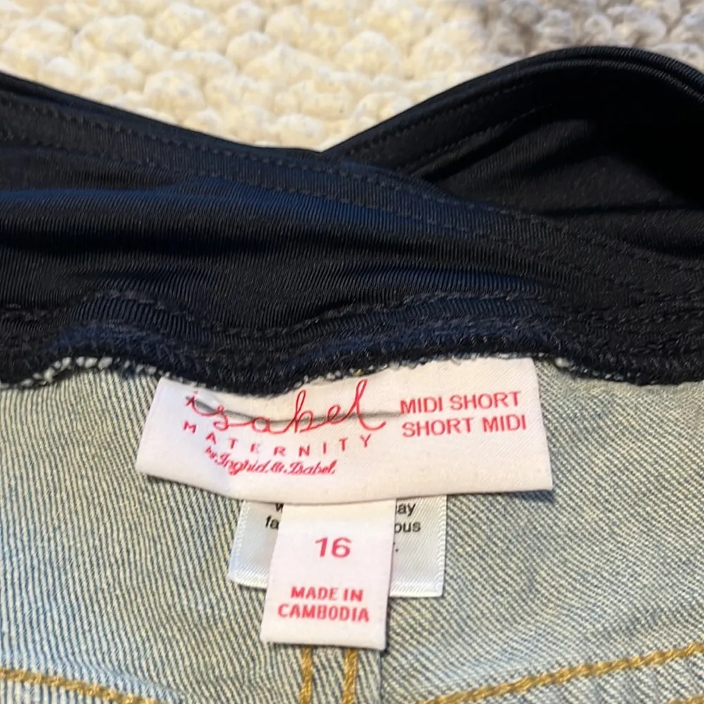 New Isabel Maternity Jean Midi Short Size 16 - Image 10