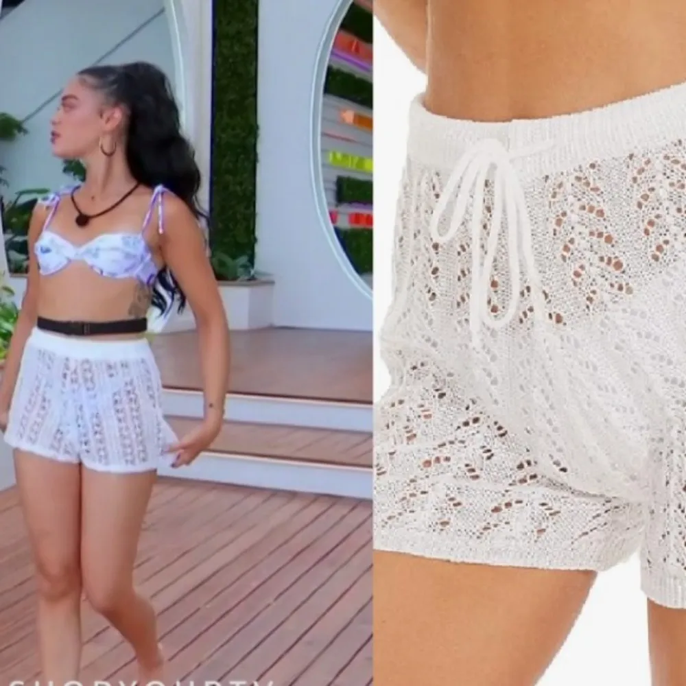 Bear Dance White Cover up pull on Tie Front shirts size s - Image 4