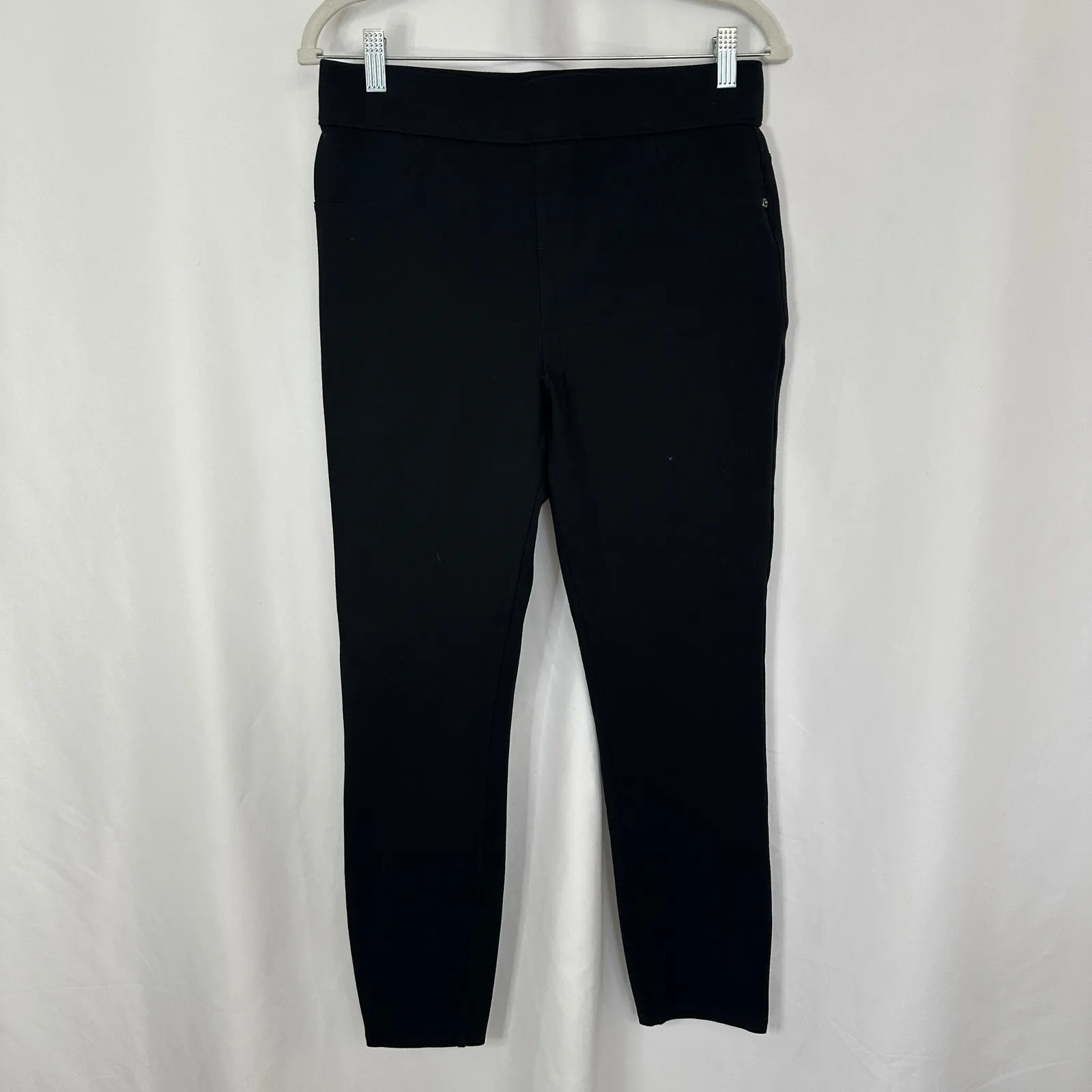 Spanx The Perfect Ponte Cropped Pants Pull‎ On Comfort Stretch Black Women Large - Image 4