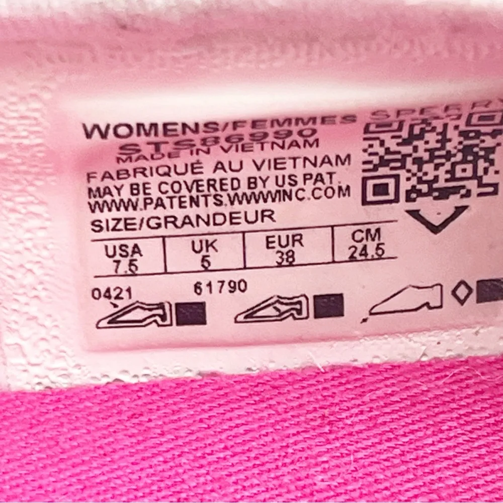 SPERRY Top Sider Ice Cream Rainbow Sprinkles Slip On Boat Shoes, Size 7.5 - Image 2