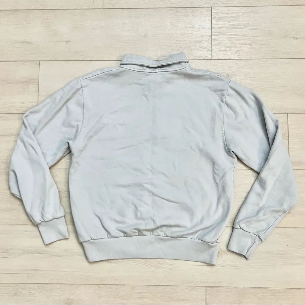 Brandy Melville Missy Quarter Zip Pullover in Blue - Image 4