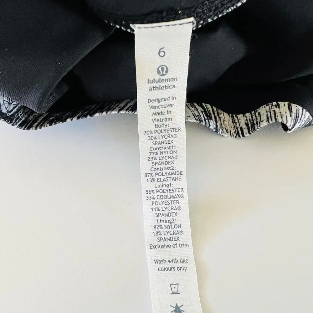 LULULEMON ATHLETICA Heat Wave White Black Hot To Street Pant Leggings - US 6 - Image 7