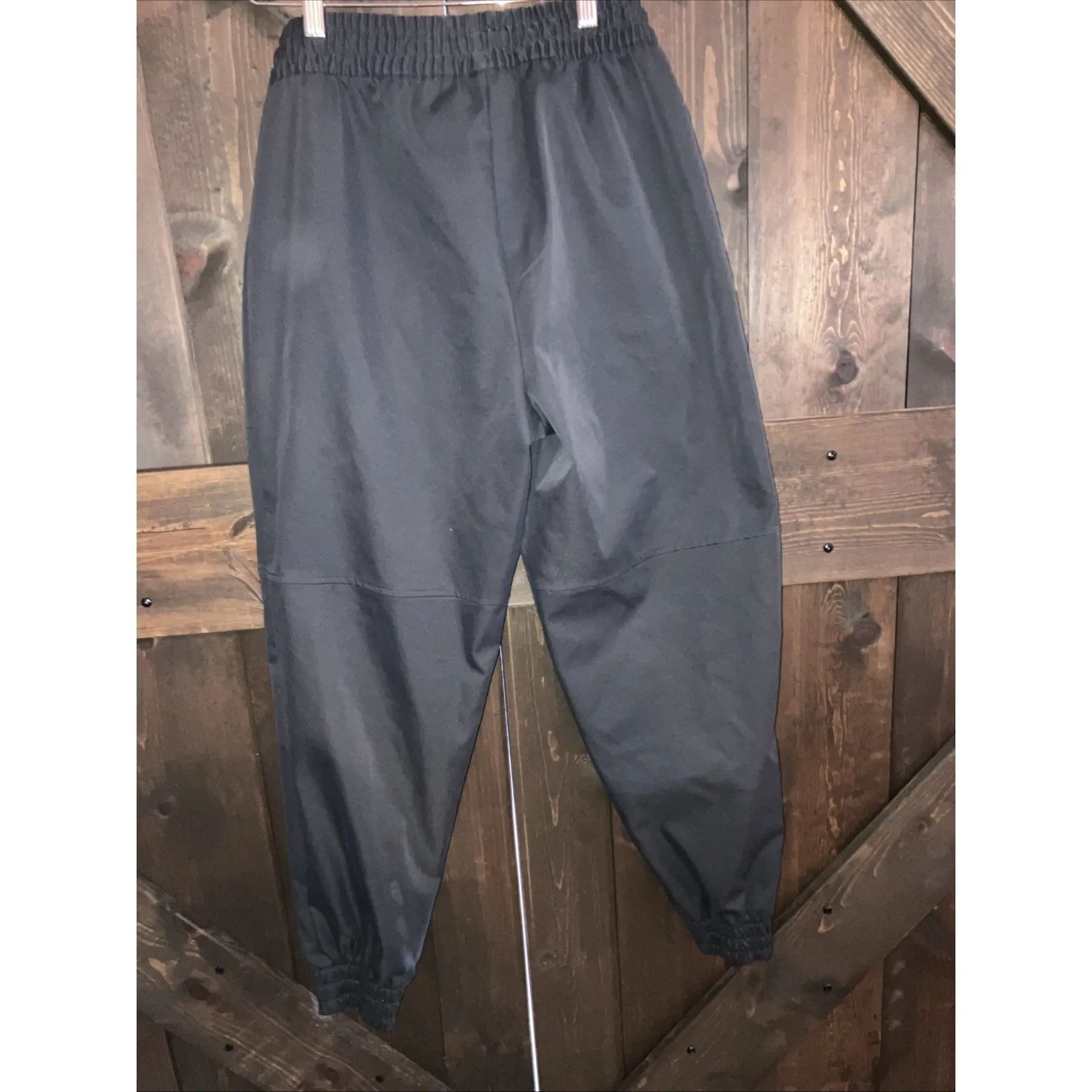 Women's Nike Medium Black Standard Fit Elastic Waist CZ8909 Jogger Swoosh Pants - Image 6