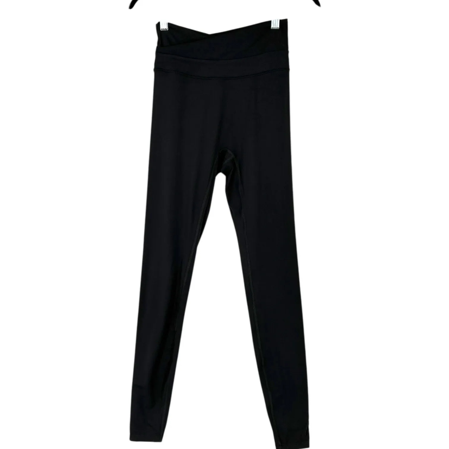 HALARA Black Leggings High Waist Cross Over Waistband Full Length Athletic S - Image 2