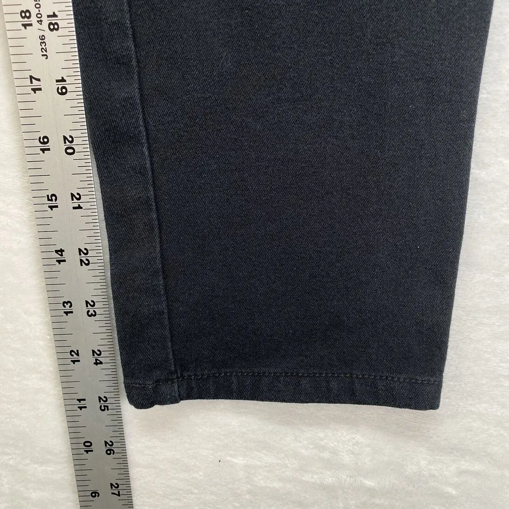 Chicos Jeans Womens 0 S The So‎ Slimming Girlfriend Ankle Black Cotton Blend Zip - Image 5