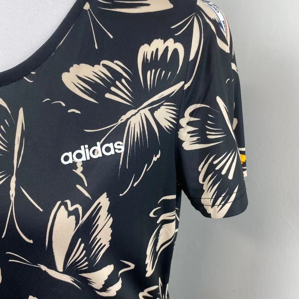 Adidas X Farm Rio Butterfly Athletic Tennis Dress In Black Medium - Image 5