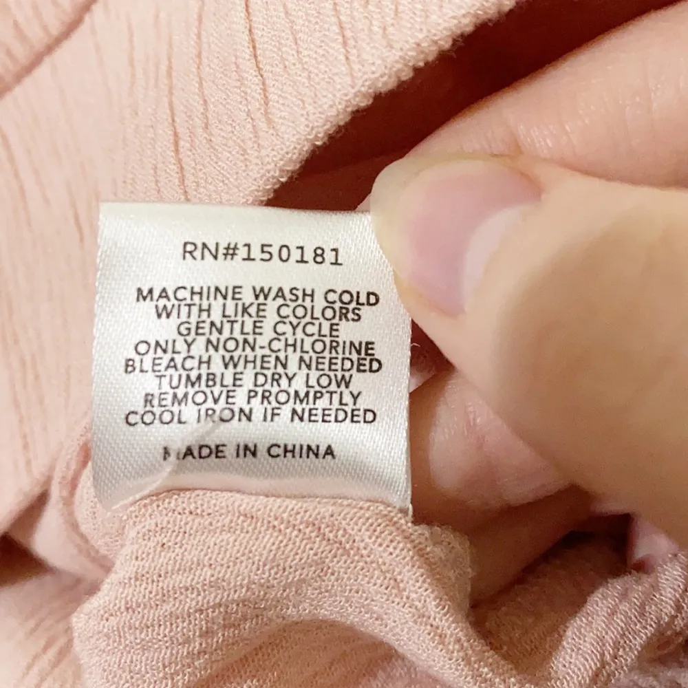 Grayson threads rayon long sleeve textured blouse size S - Image 8