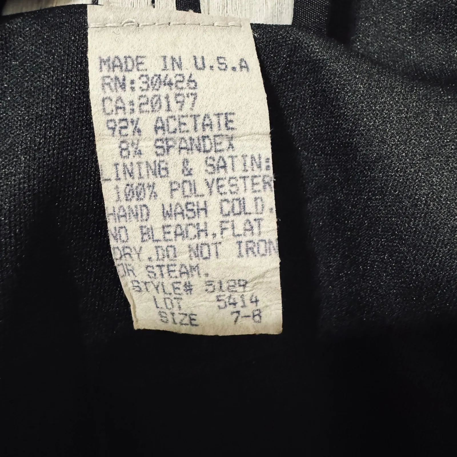 Vintage 80s Bari Jay Black Sequin Beaded Fringe Spaghetti Strap Dress 7 - Image 9