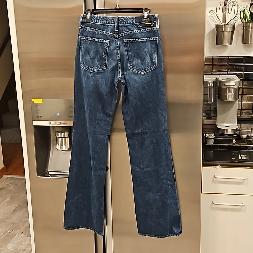 💕MOTHER SUPERIOR💕 The Bookie Heel Jeans ~ Did You Bring Me Anything? 26 NWOT Blue - Image 11