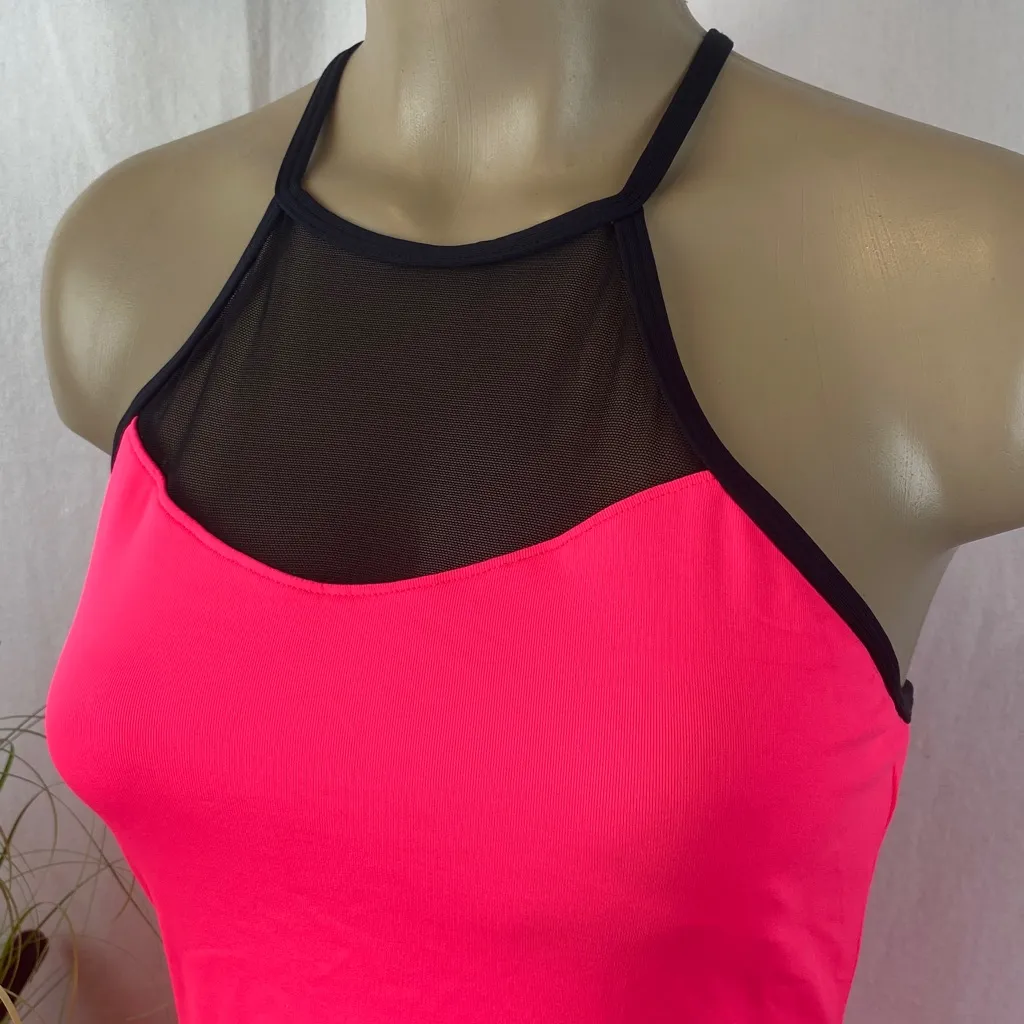 Sofibella Pink & Black Strapless Sporty Athletic Tennis Cami Dress NEW M Size M - Image 3