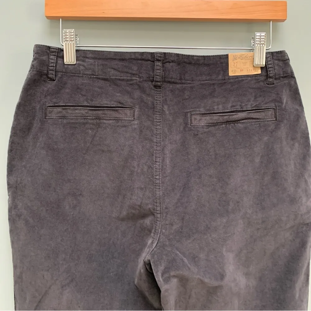 Faherty Velvet Tuxedo Pants Tapered Straight Leg Black 27 - Image 6