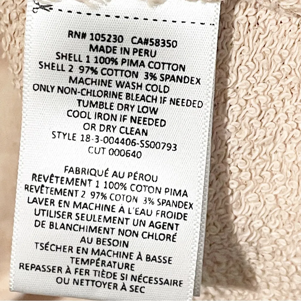 Current/Elliott Womens Size 0 XS The Acture Knit Cropped Sweater Light Pink - Image 4