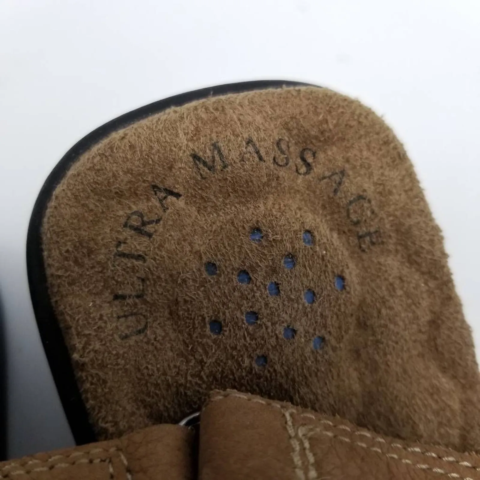 Red Cross Shoes Ultrasoft Womens Slingback Sandals Brown Leather Buckle 10 W - Image 11