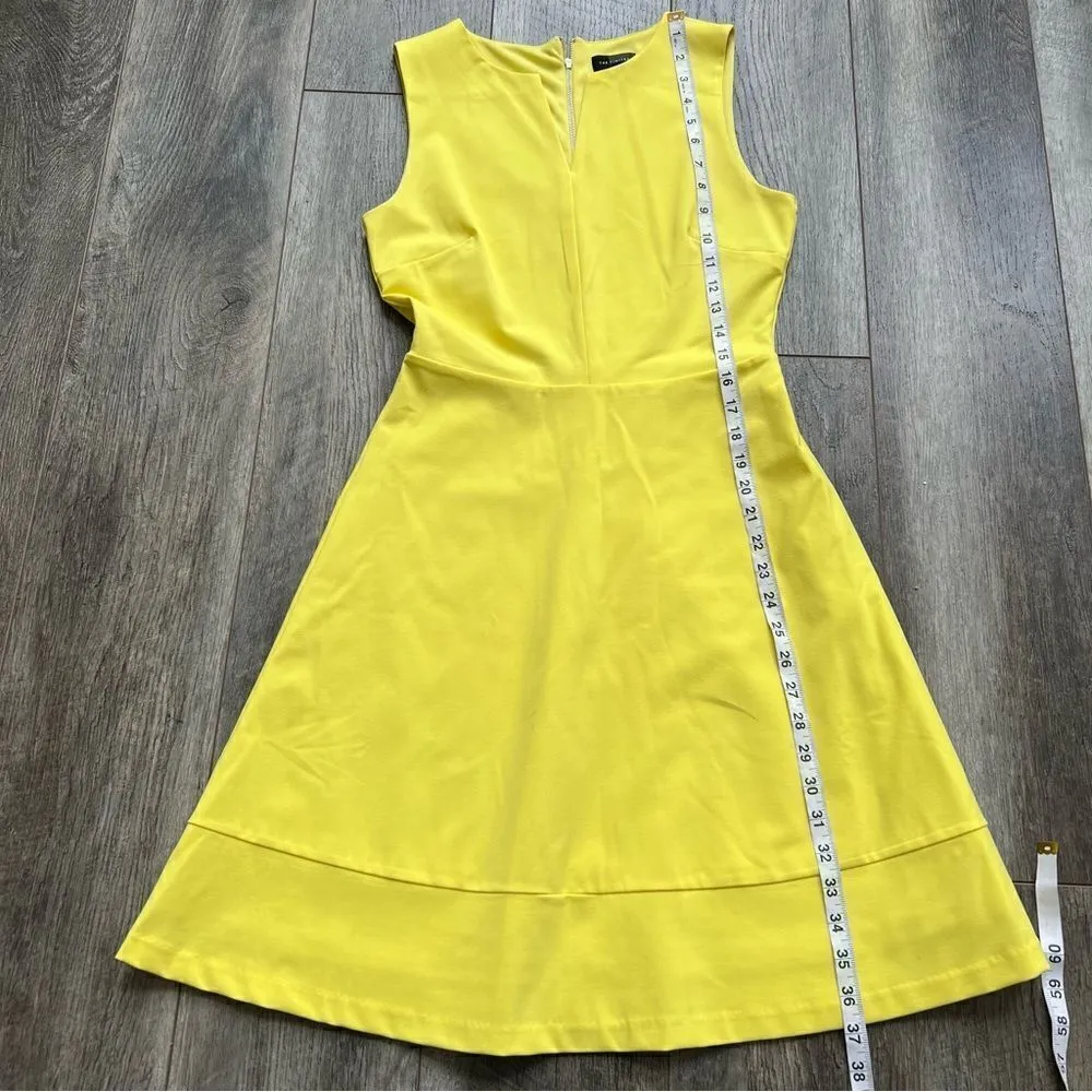 The Limited Sleeveless Skater Dress Bright Yellow Size XS - Image 10