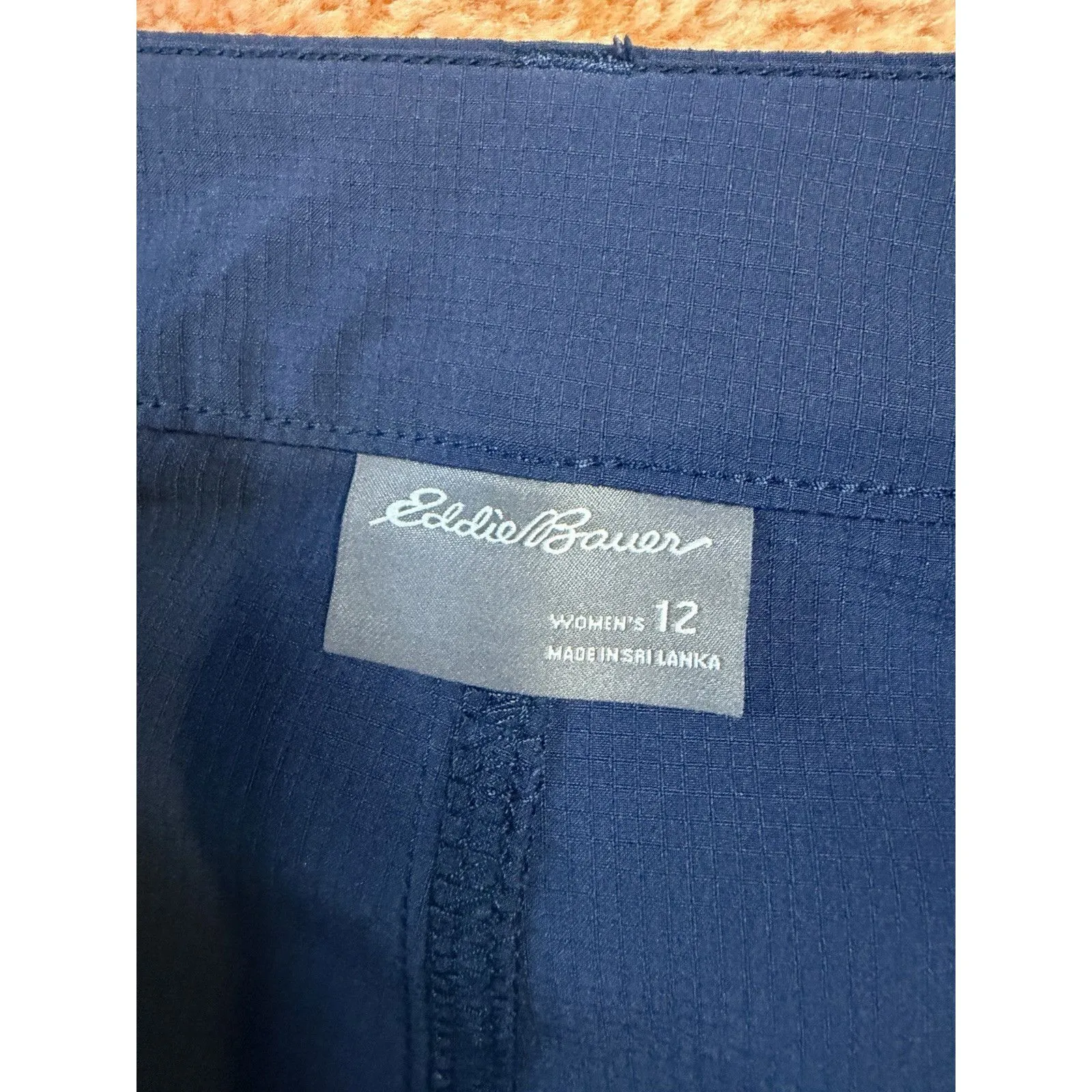 Eddie Bauer Blue Stretch Ripstop Crop Pants Women’s Size 12 - Image 2