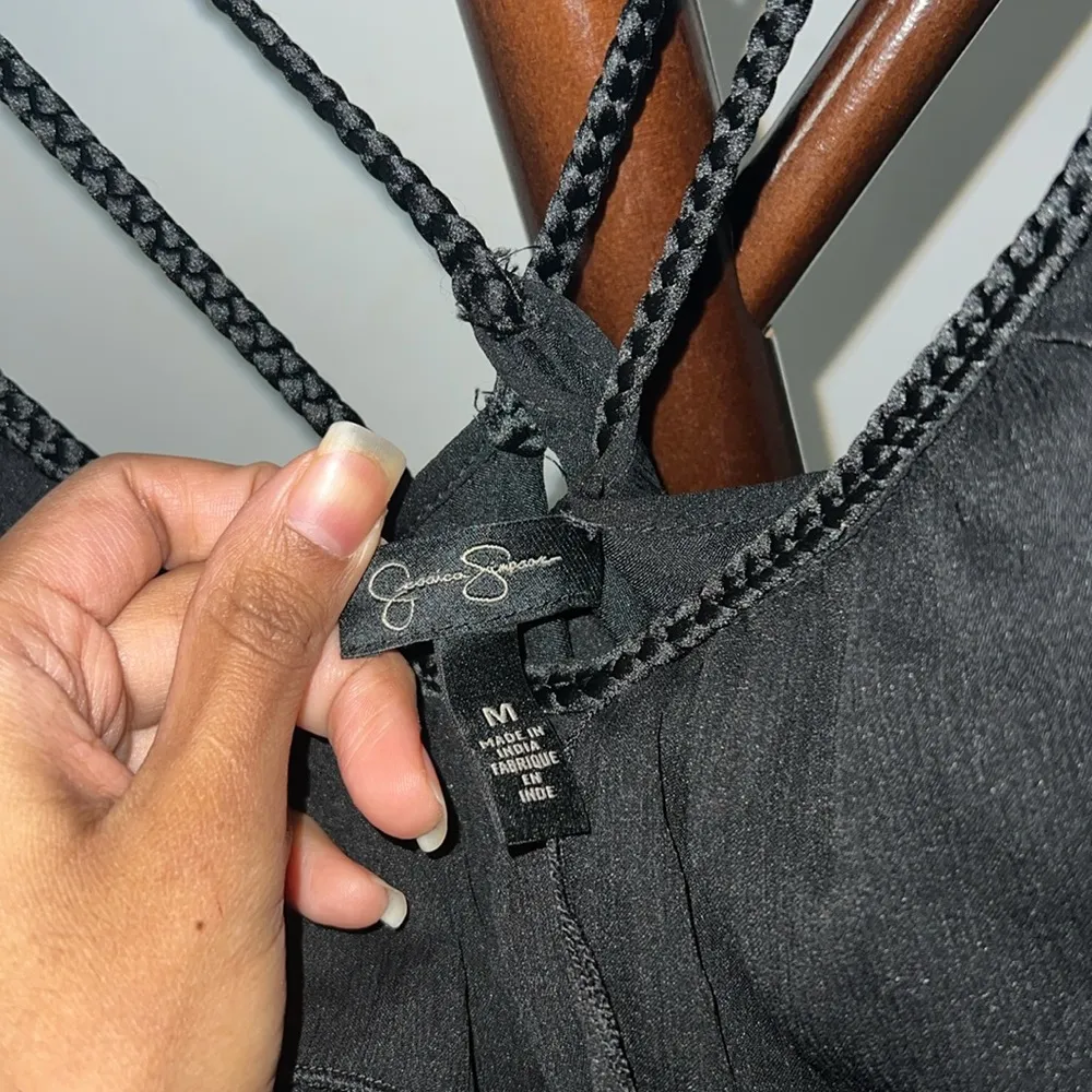 Long Flowy Summer Dress With Braided Criss Cross Straps - Image 3