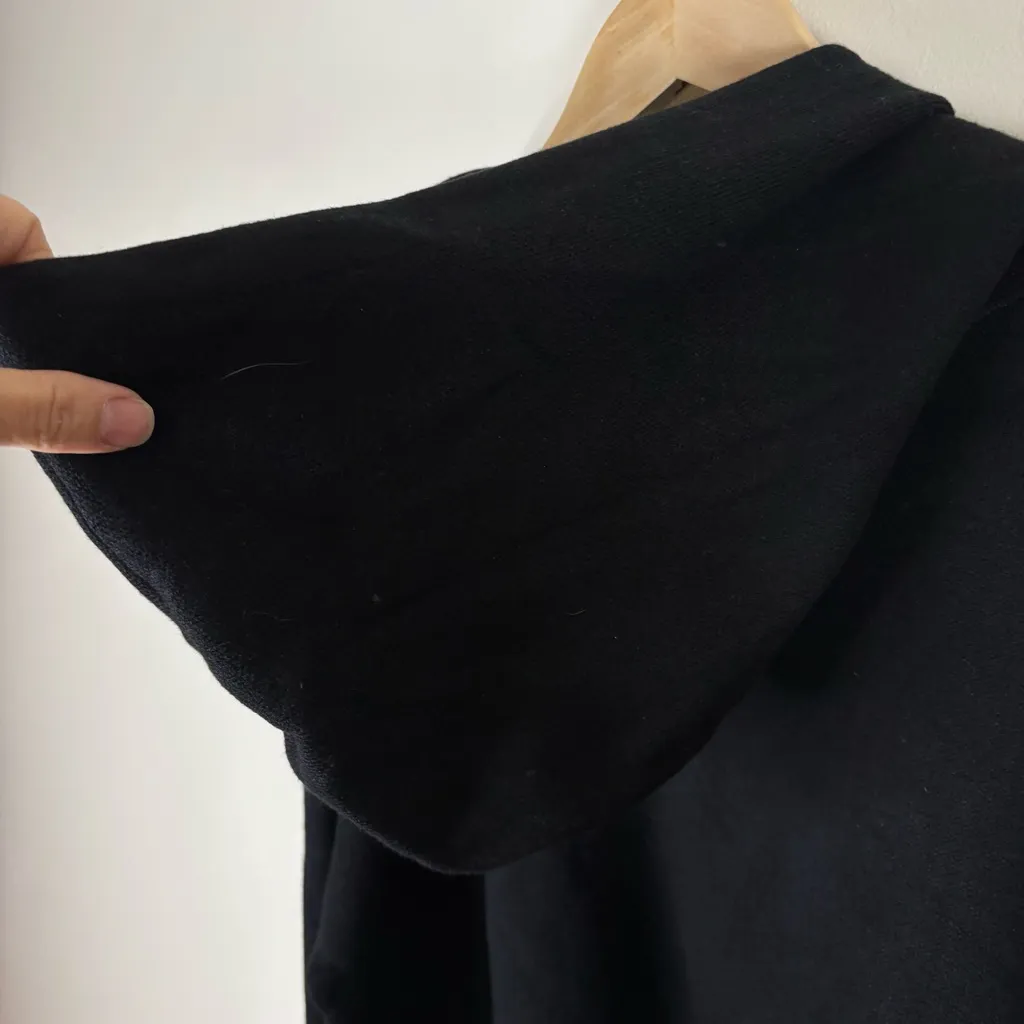 Anthropologie Philosophy Black Hooded Sweater Pullover Size XL - Image 4