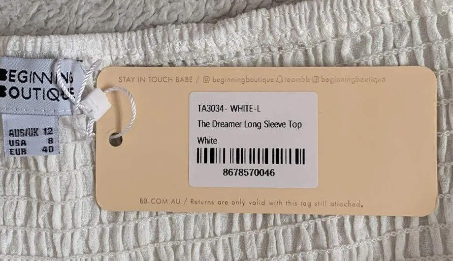 Beginning Boutique | The Dreamer Long Sleeve Top - Image 4