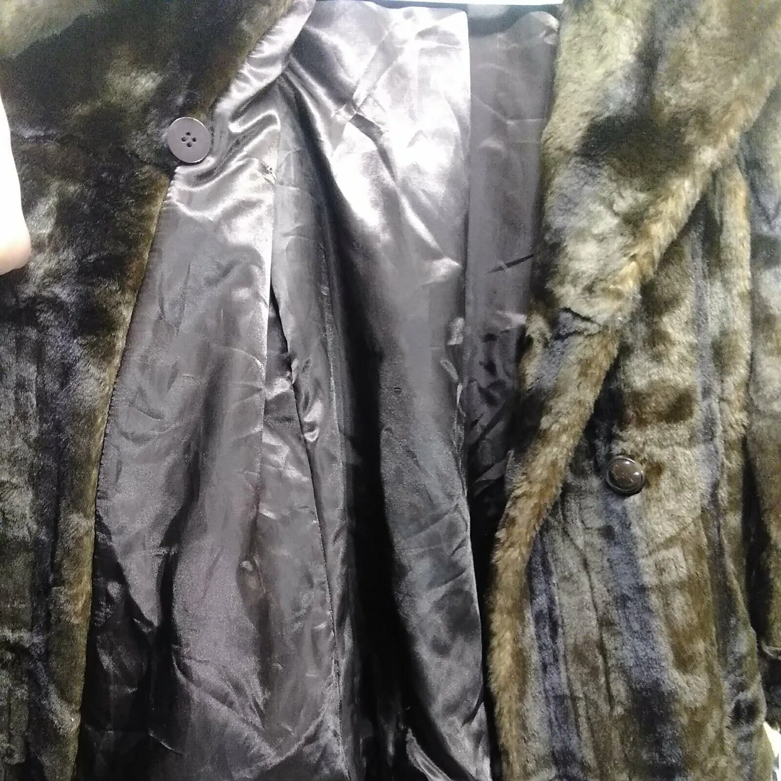 Jones New York Womens Heavy Faux Fur Elegant Coat Jacket Size Small NEW - Image 8