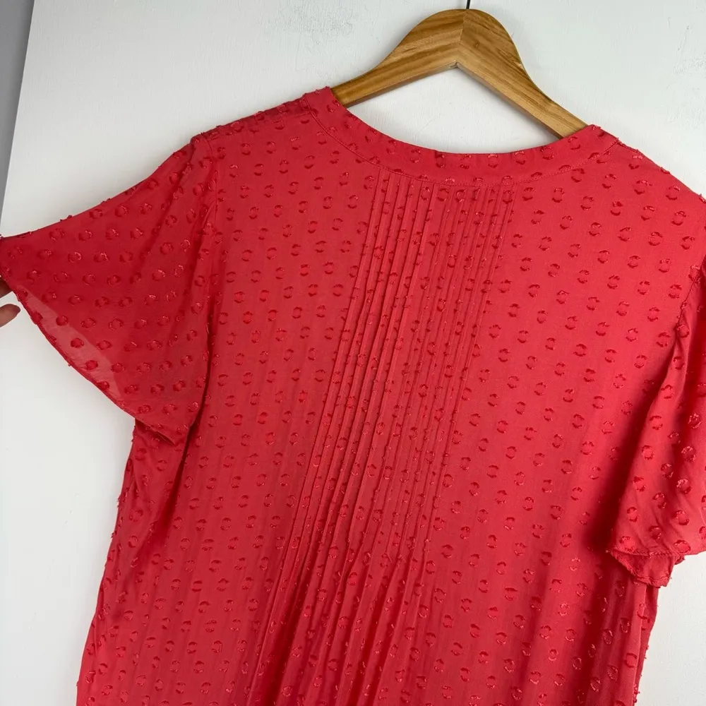 Soft Surroundings Offshore Tunic Top Sz Medium Swiss Top Pink Red - Image 14