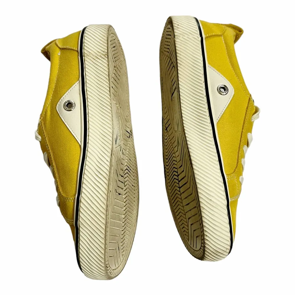 CARIUMA Yellow Sneakers OCA Low Canvas Lace Up Logo Round Toe Shoes EU 37 US 6.5 - Image 4