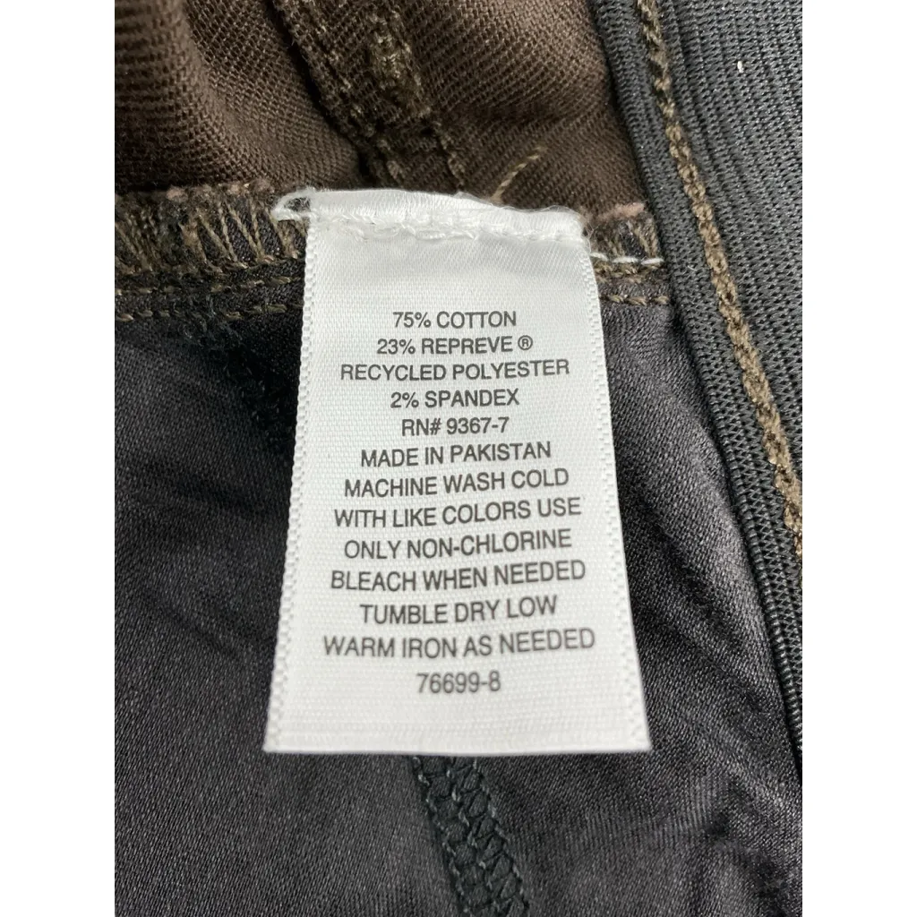 Womans St John’s Bay Brown Jeans 24 W Flare Elastic Waist - Image 4