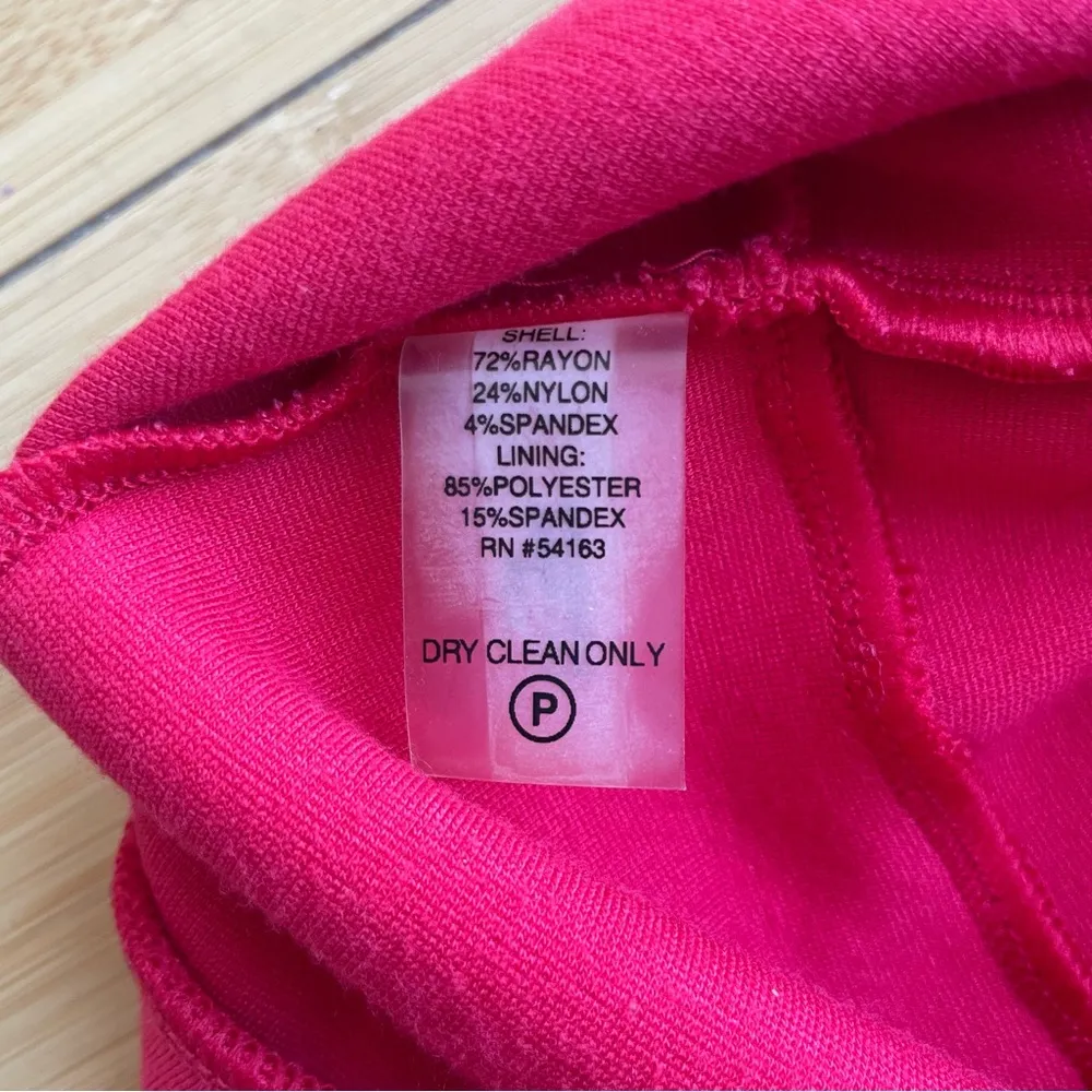 Size 4 Red Dress Exposed Side Zip Sleeveless Square Neck - Image 13