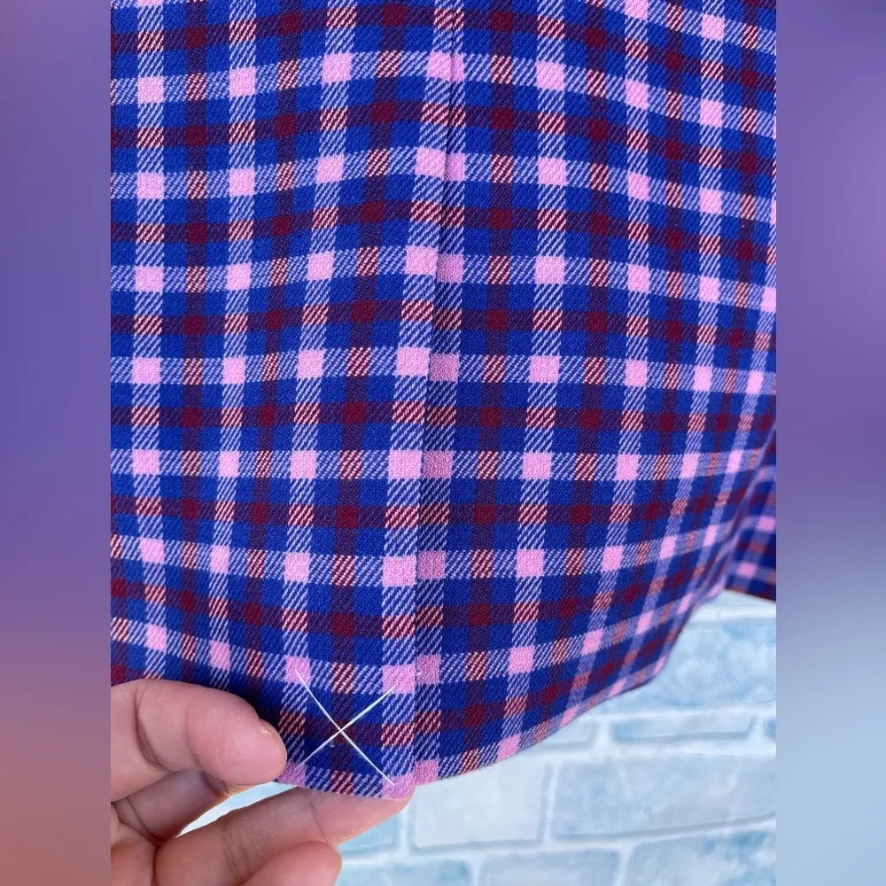 J. Crew Regent Checkered Plaid Blazer Women’s size 2 - Image 9