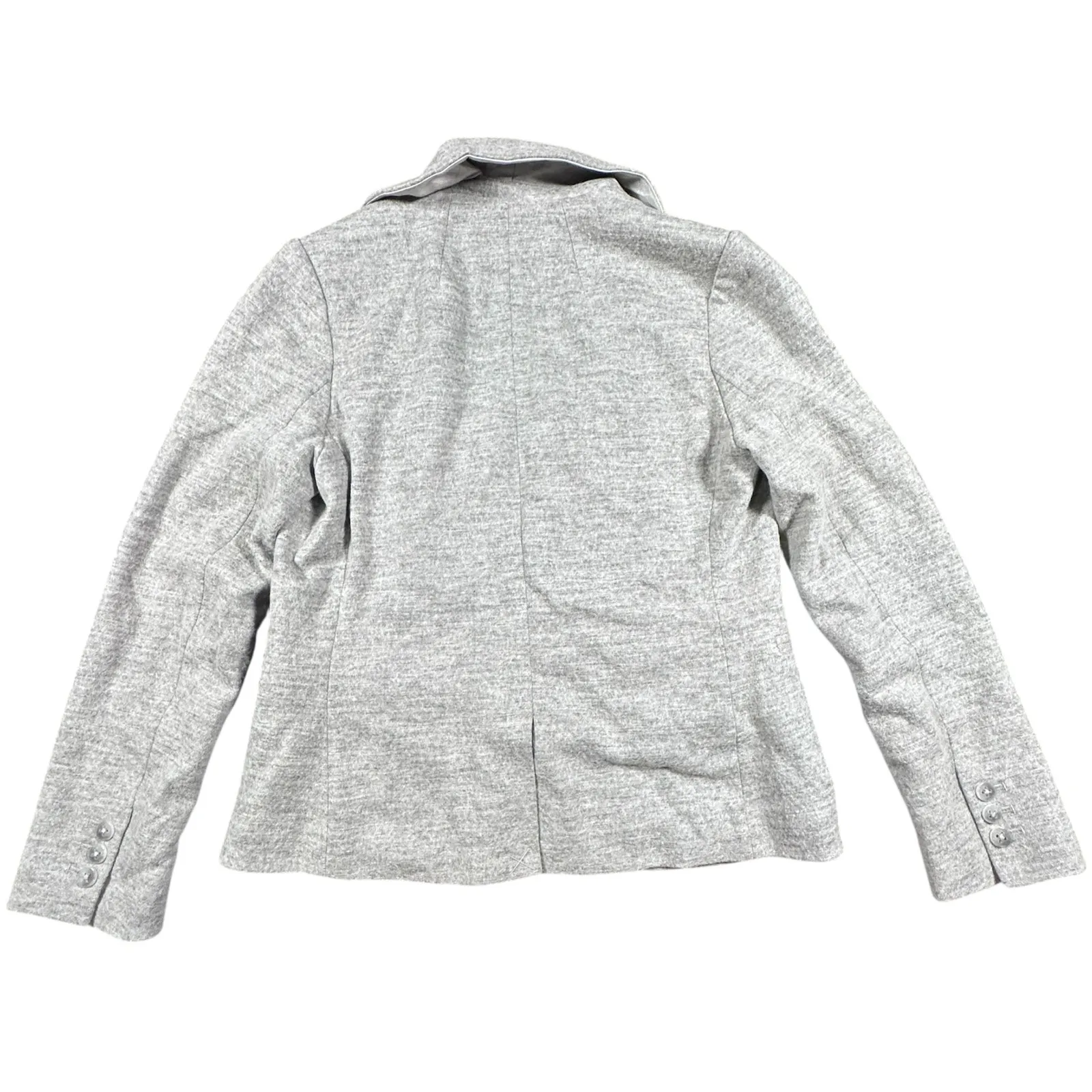 NWOT Anthropologie Elevenses Wool Blend Grey Cropped Blazer Size 6 - Image 3