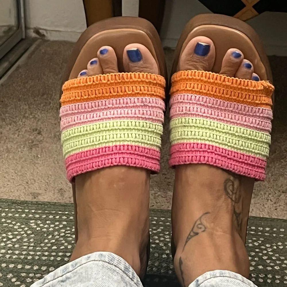 RAINBOW Sorbet, crochet sandals, like Free people - Image 6