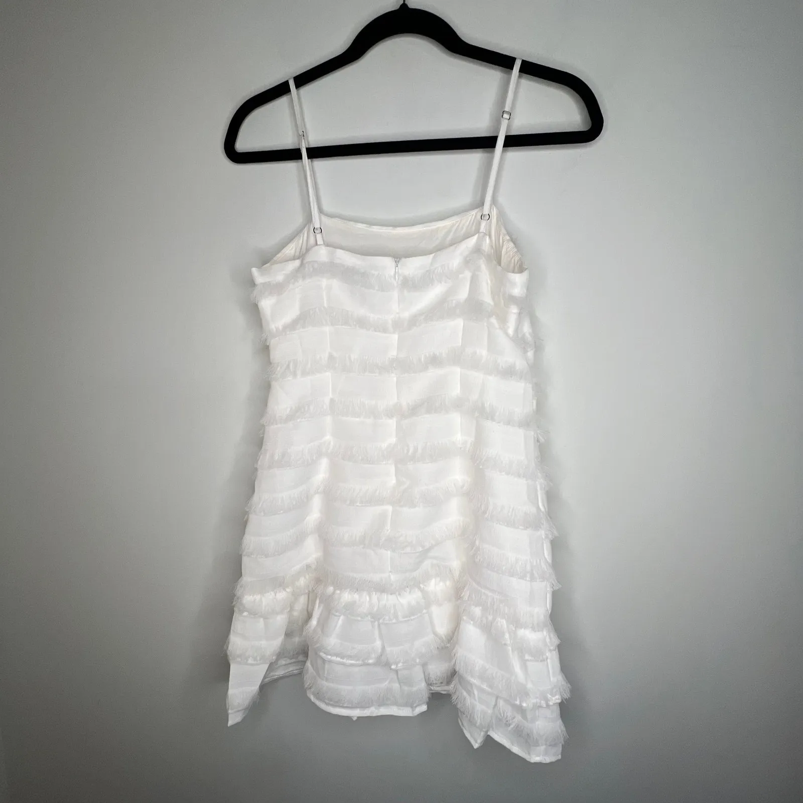 Princess Polly Molina White Mini Dress Size 4 - Image 5