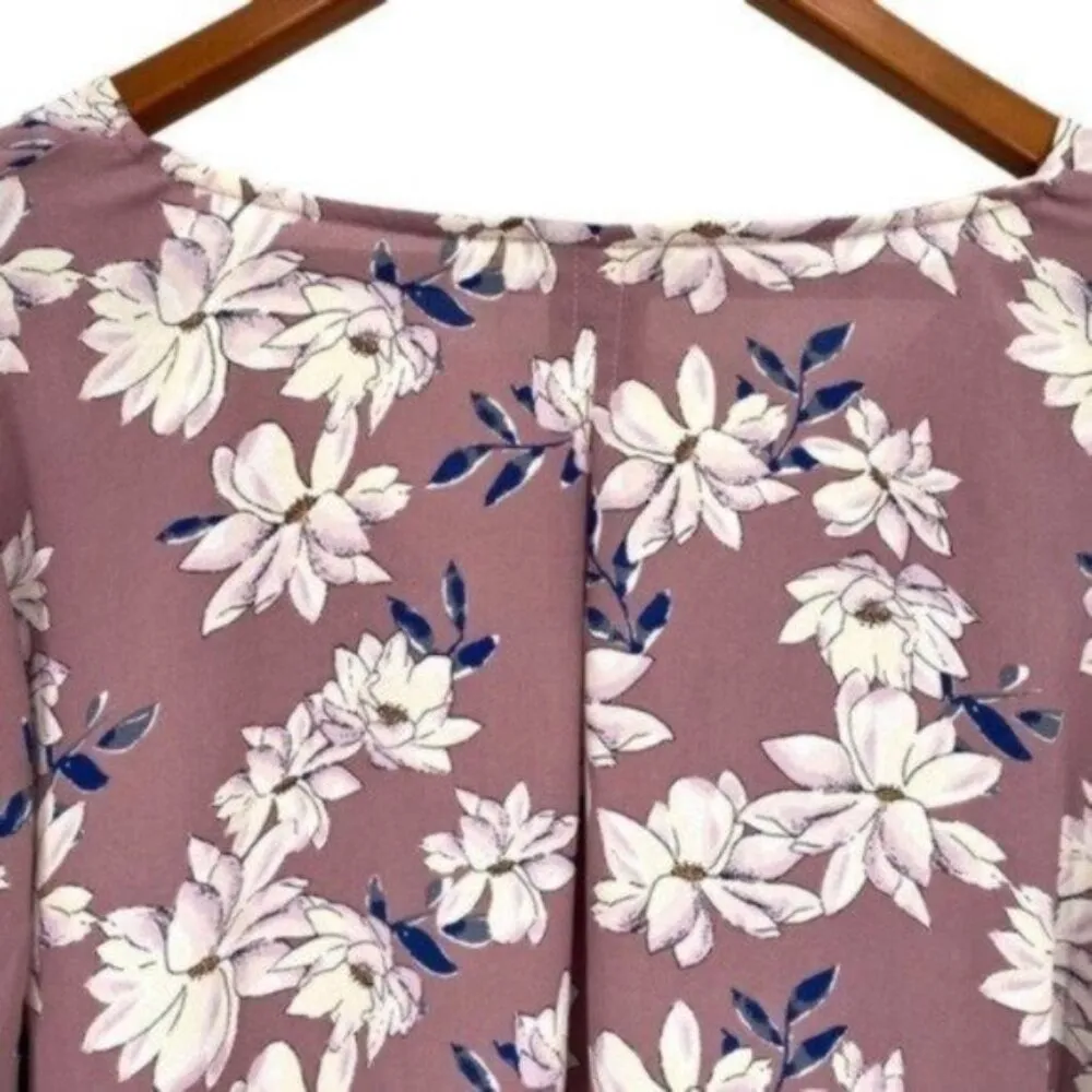 Anthropologie Skies Are Blue Women’s Pink Floral Blouse Top - Image 7