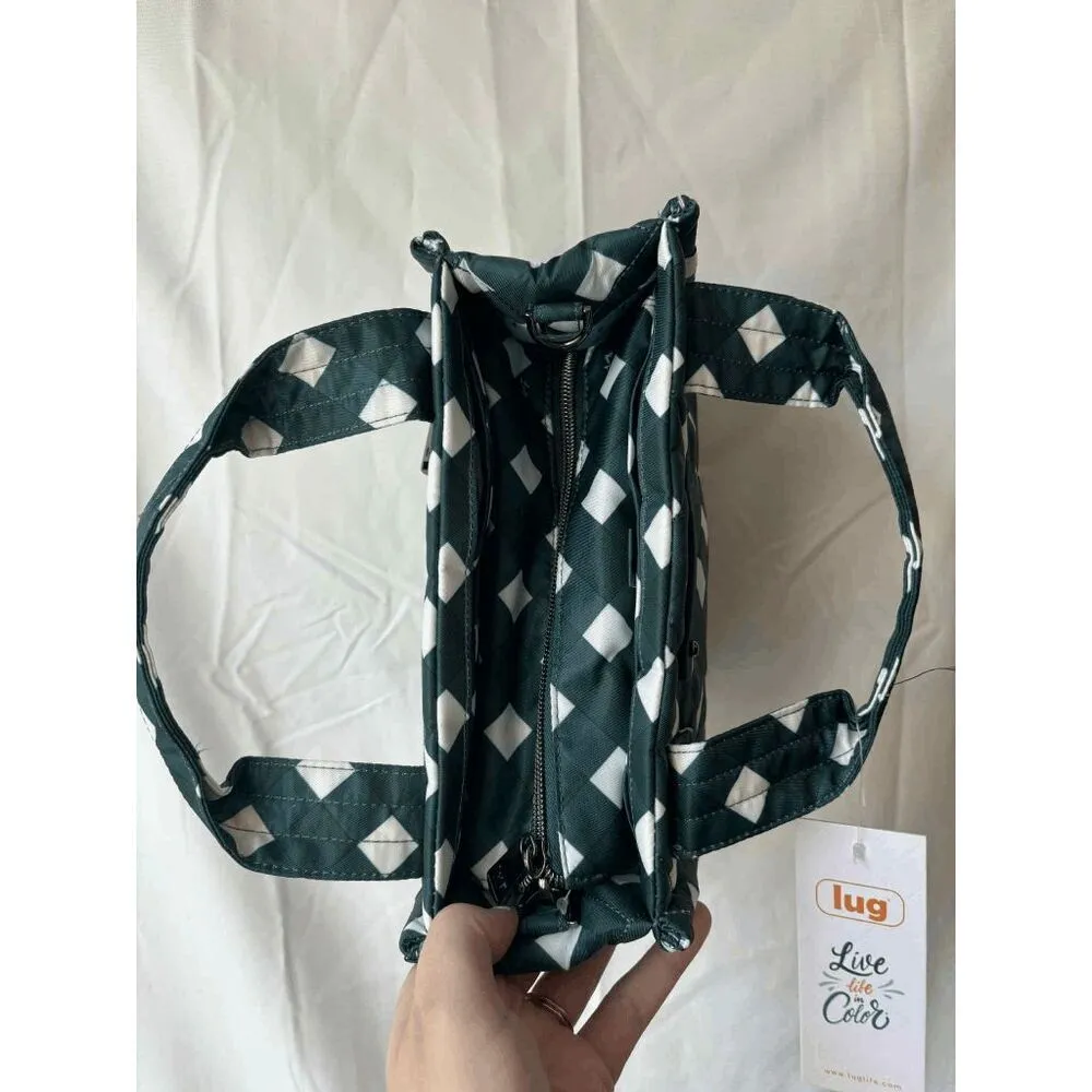 Lug Jitterbug Crossbody Bag in Gingham Evergreen Black - Image 2