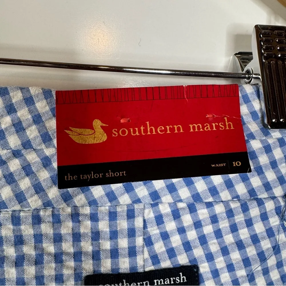 Southern Marsh NWT The Taylor Short in Blue Gingham Print‎ Size 10 - Image 4