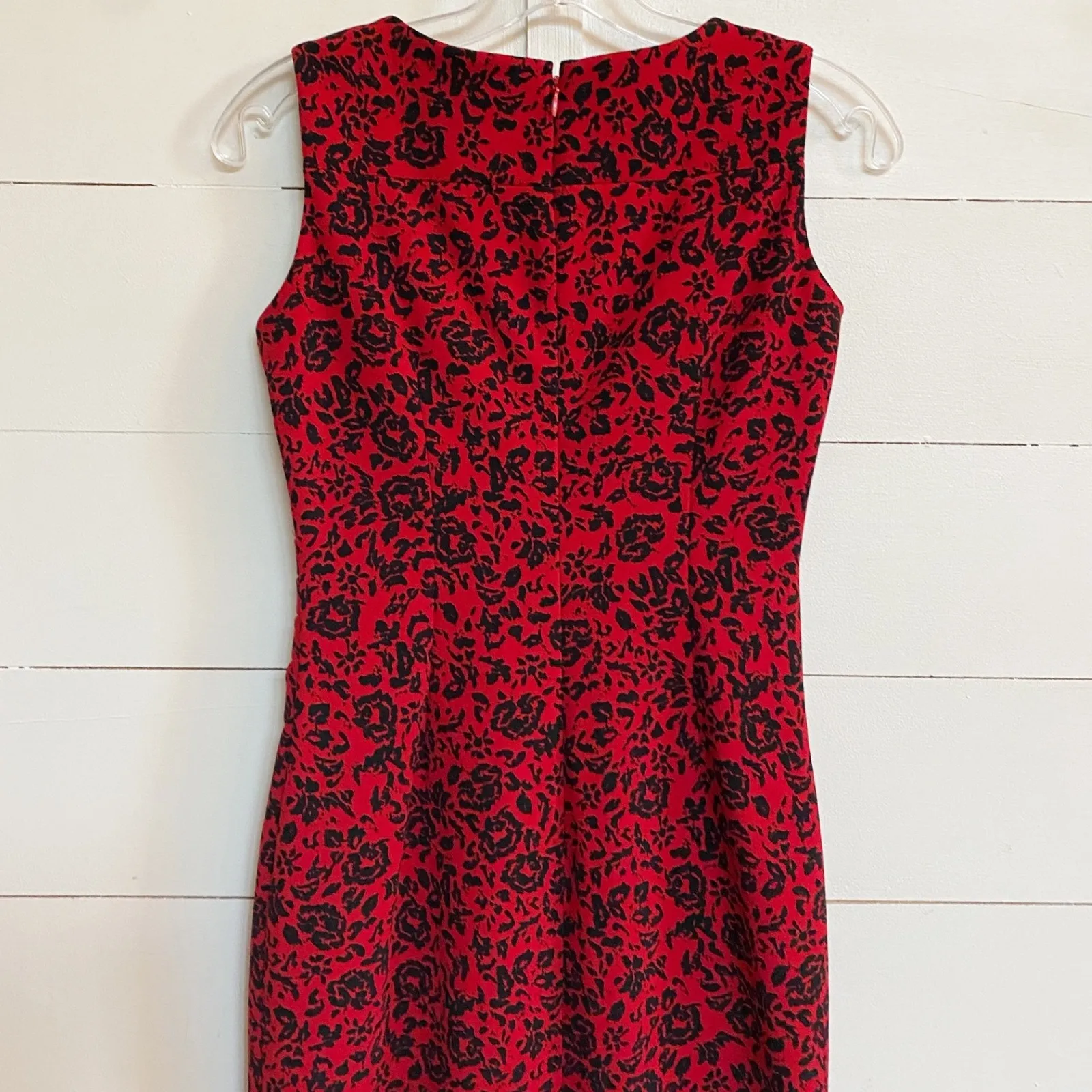 Calvin Klein Womens Rosette Floral Sleeveless Sheath Dress W/Starburst Detail 2P - Image 7