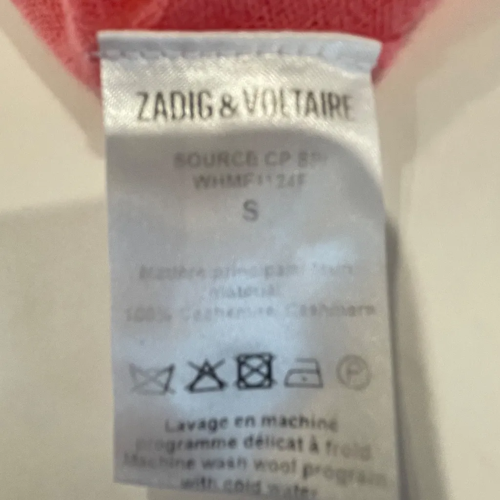 ZADIG & VOLTAIRE Women's Source Cashmere Sweater‎ -  Size S. - Image 8