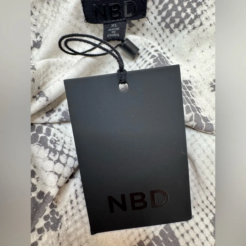 NBD Lena Dress in Cersei Snake Print size XL NEW Revolve $259 - Image 7