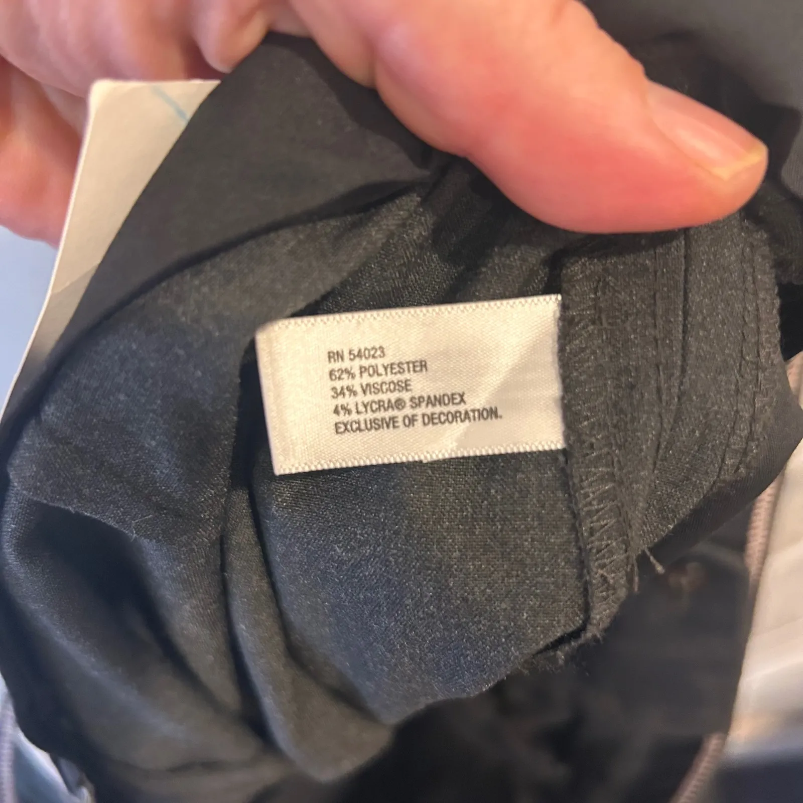 NWT Gap‎ Women Sz 14 Boy Fit Tapered Leg Pants Black Two Way Stretch Business - Image 11