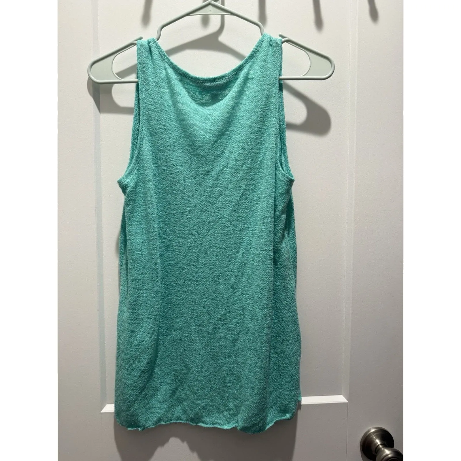 Lilly Pulitzer Elizabella Sweater Tank Small Aqua Scoop Neck Top S - Image 4