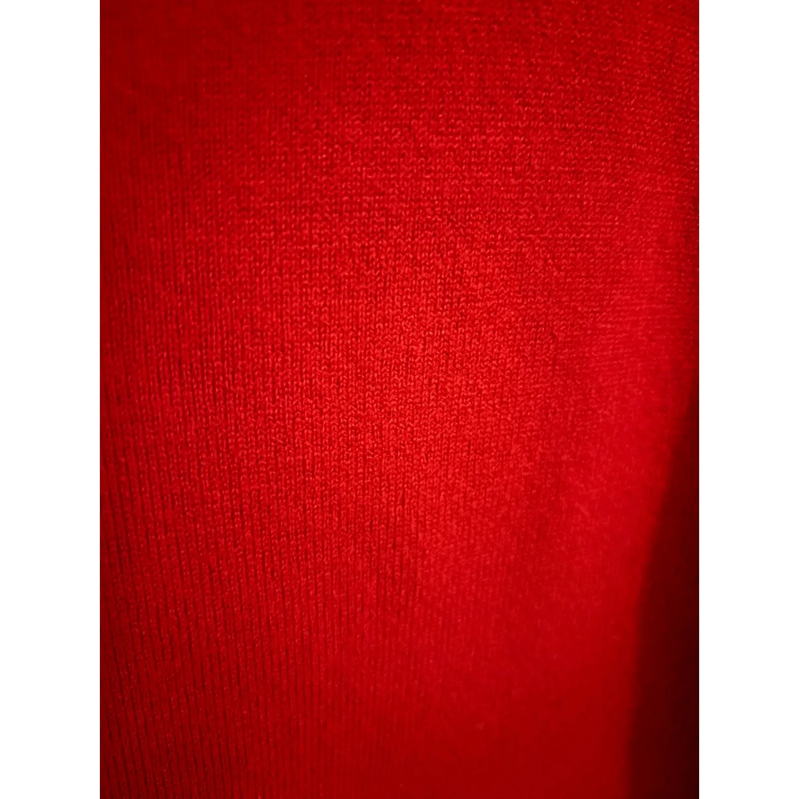 Carolyn Taylor Women Red Boatneck 3/4 Sleeve Knit Sweater Top XL - Image 2