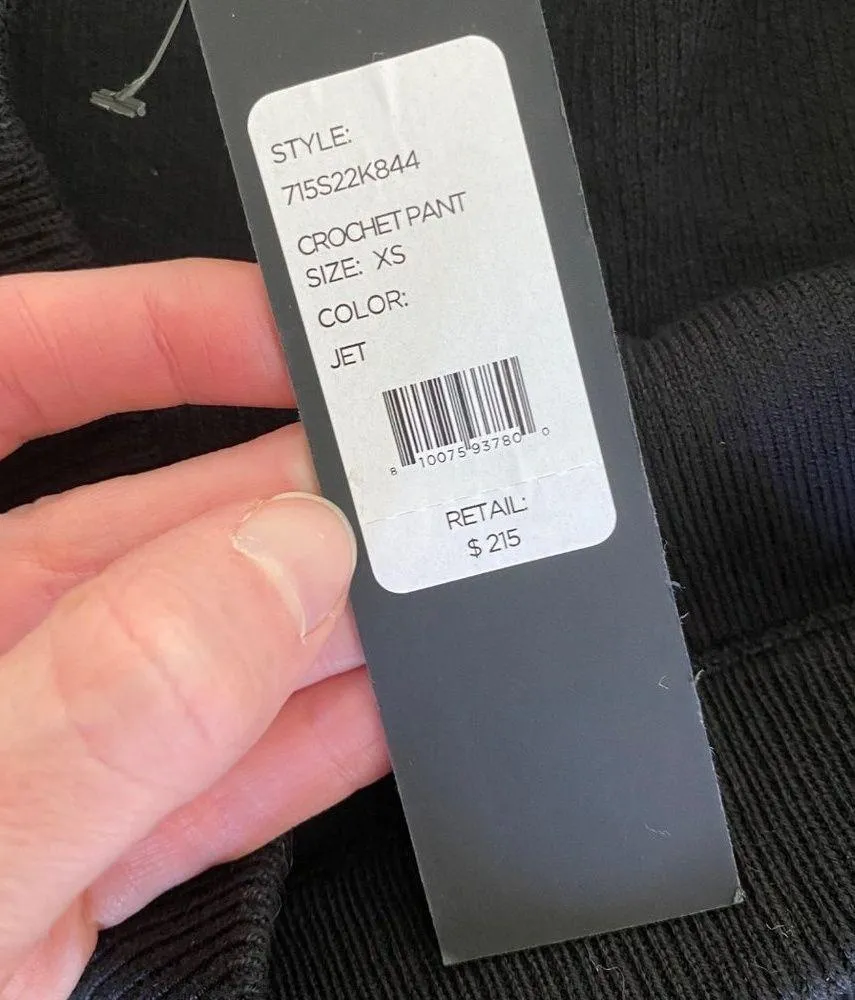 Toccin Crochet Pants in Jet Black Size XS - Image 6