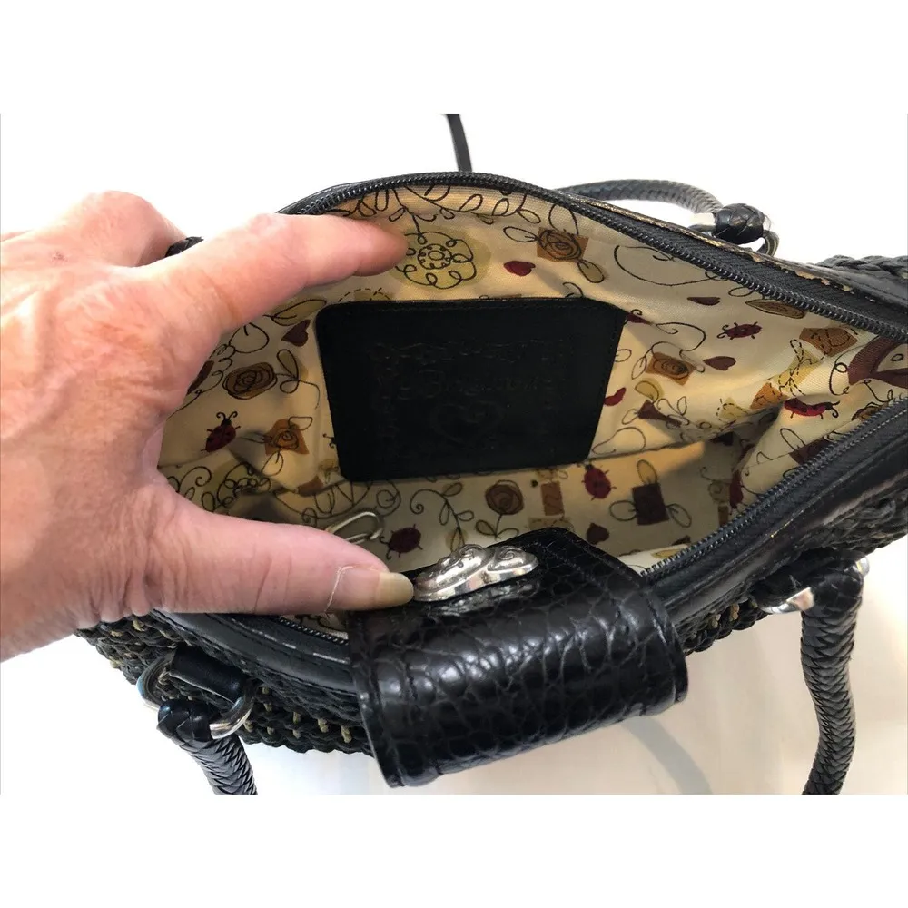 Brighton Woven Weave Straw Shoulder Purse Handbag - Image 9