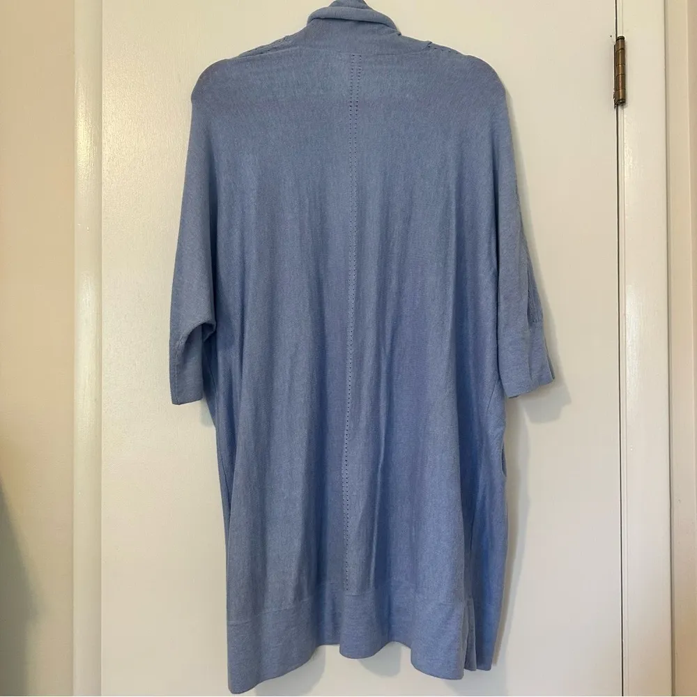 Lilly Pulitzer Women’s Cotton Silk Cardigan Sweater XS/S periwinkle Open Front - Image 3