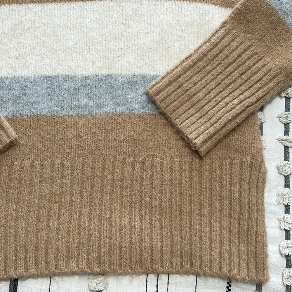 Topshop • stripe color block fuzzy knit oversized sweater - Image 33