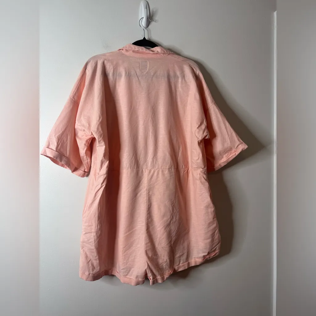 Princess Polly Sinclair Romper Pink size 8 Linen - Image 8
